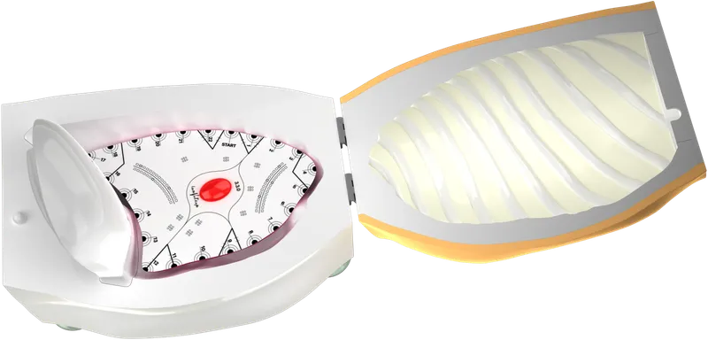VATS Simulator with mounted flat lung.